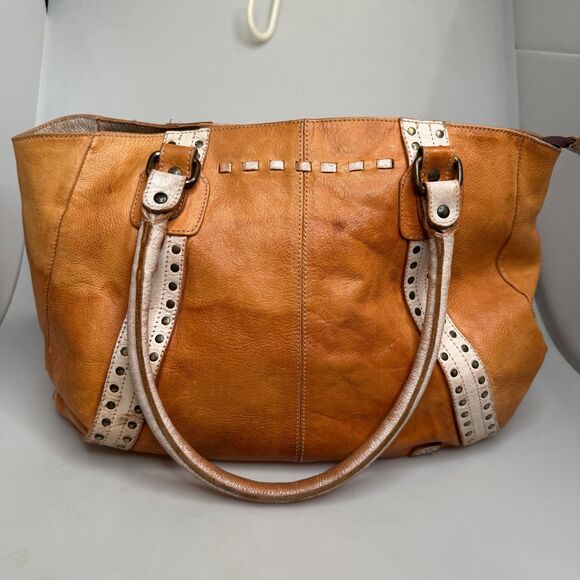 Bed Stu Tan Leather Tote with Studded Accents - Picture 11 of 16